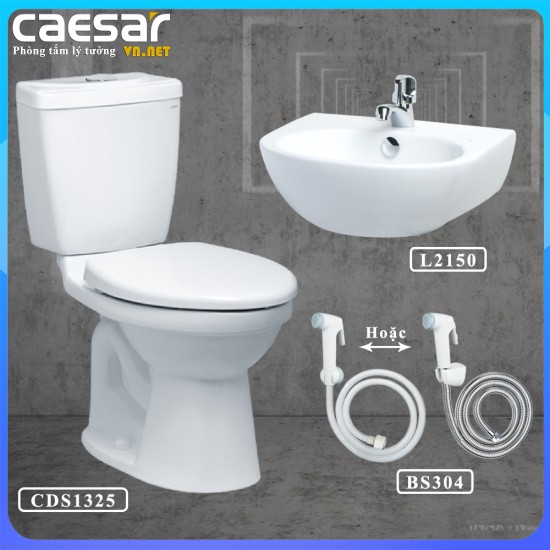 Combo khuyến mãi bồn cầu Caesar CDS1325 gói C5 - CAESARVN