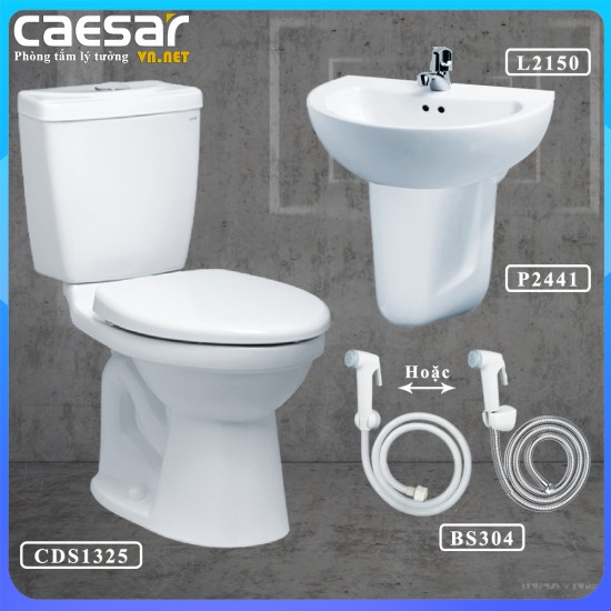 Combo khuyến mãi bồn cầu Caesar CDS1325 gói C6 - CAESARVN