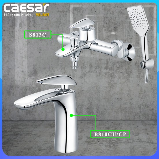 Combo khuyến mãi sen vòi nóng lạnh Caesar S813C + B810CU gói S13 - CAESARVN