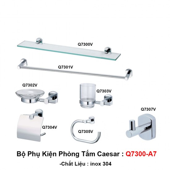 Bộ phụ kiện phòng tắm Caesar Q7300-A7 - CAESARVN