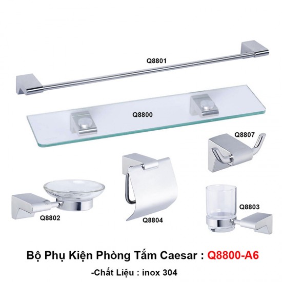 Bộ phụ kiện phòng tắm Caesar Q8800-A6 - CAESARVN